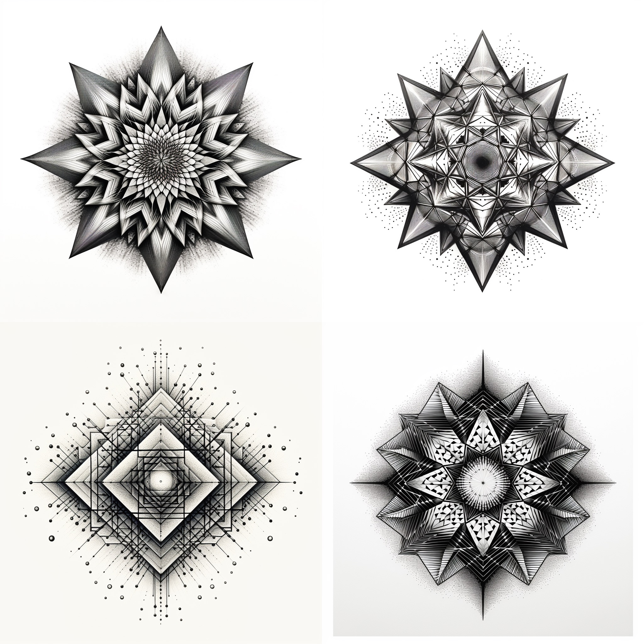 Intricate and unique tattoo design, perfect for body art