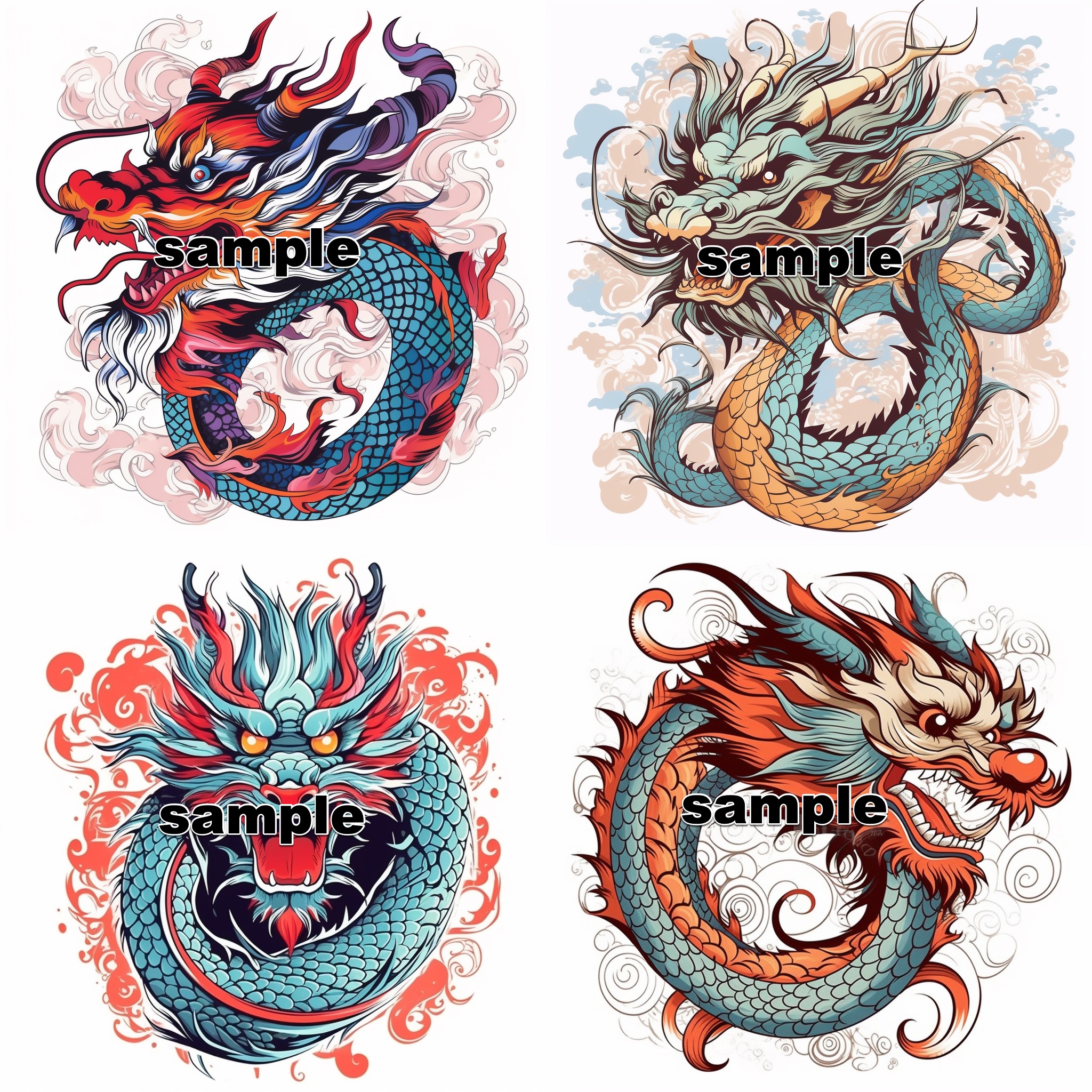 Chinese Dragon Symbol Tattoo