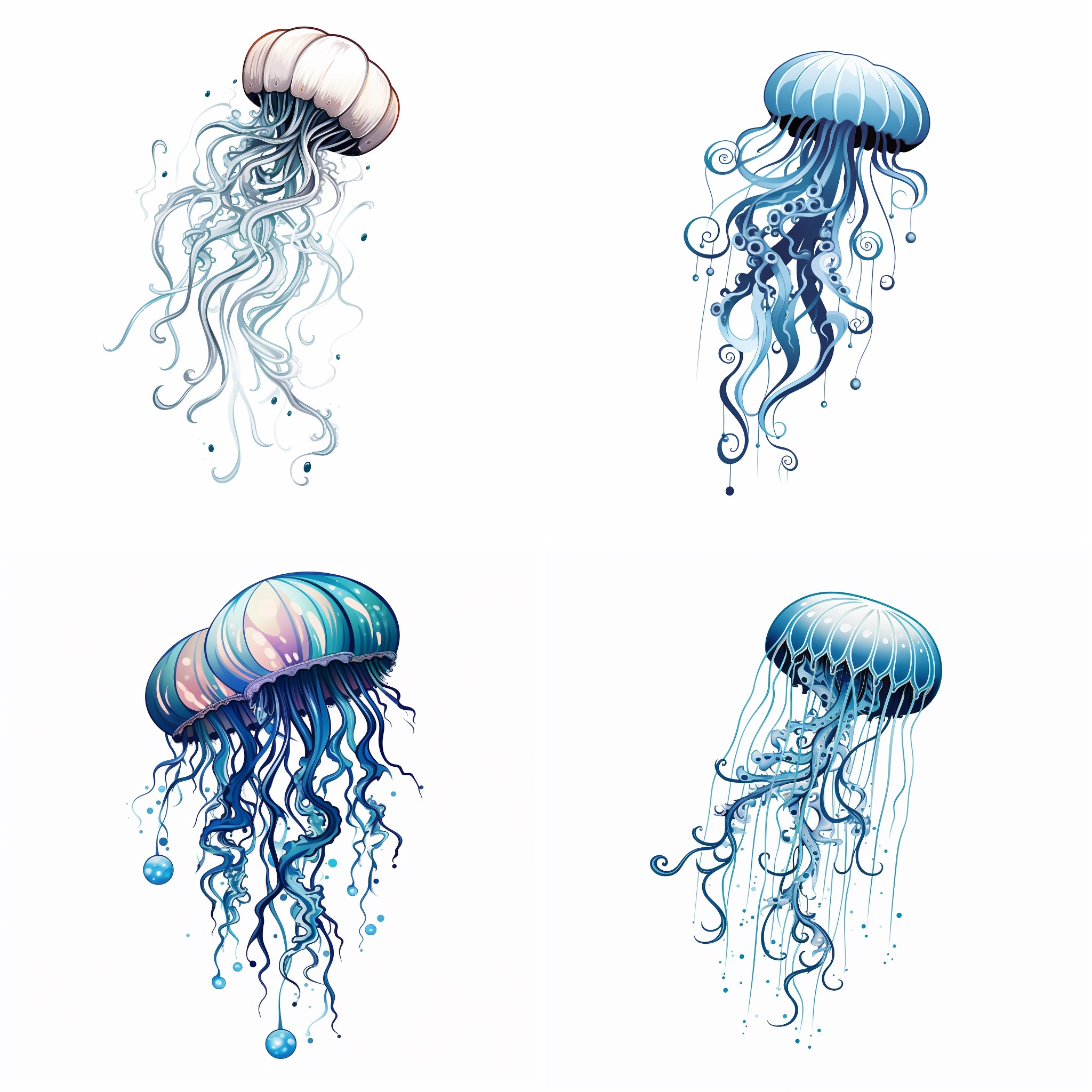 simple jellyfish tattoo