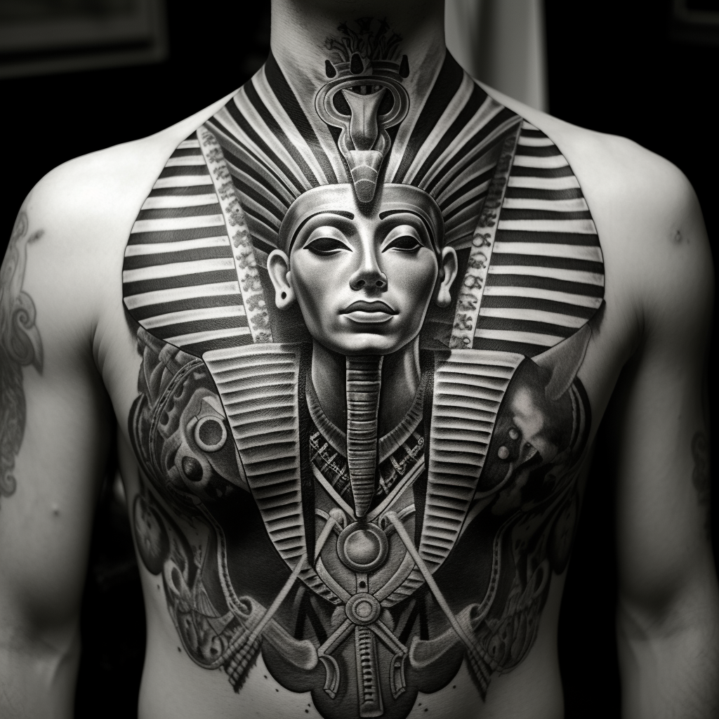 Egyptian tattoo sleeve complete Fresh and healed arm sleeve - - - - ... |  TikTok