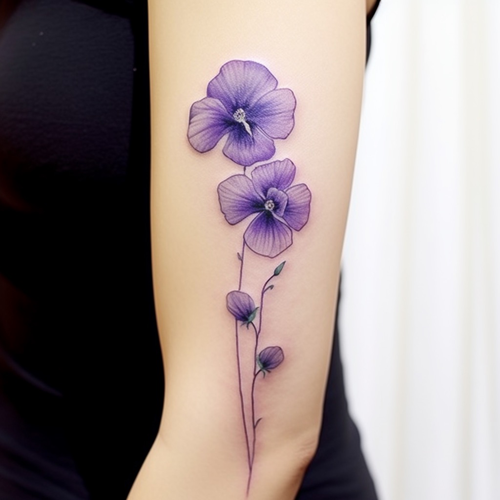 Violet Flower Tattoo Designs, Meaning, Placement Ideas - The Bridge ...