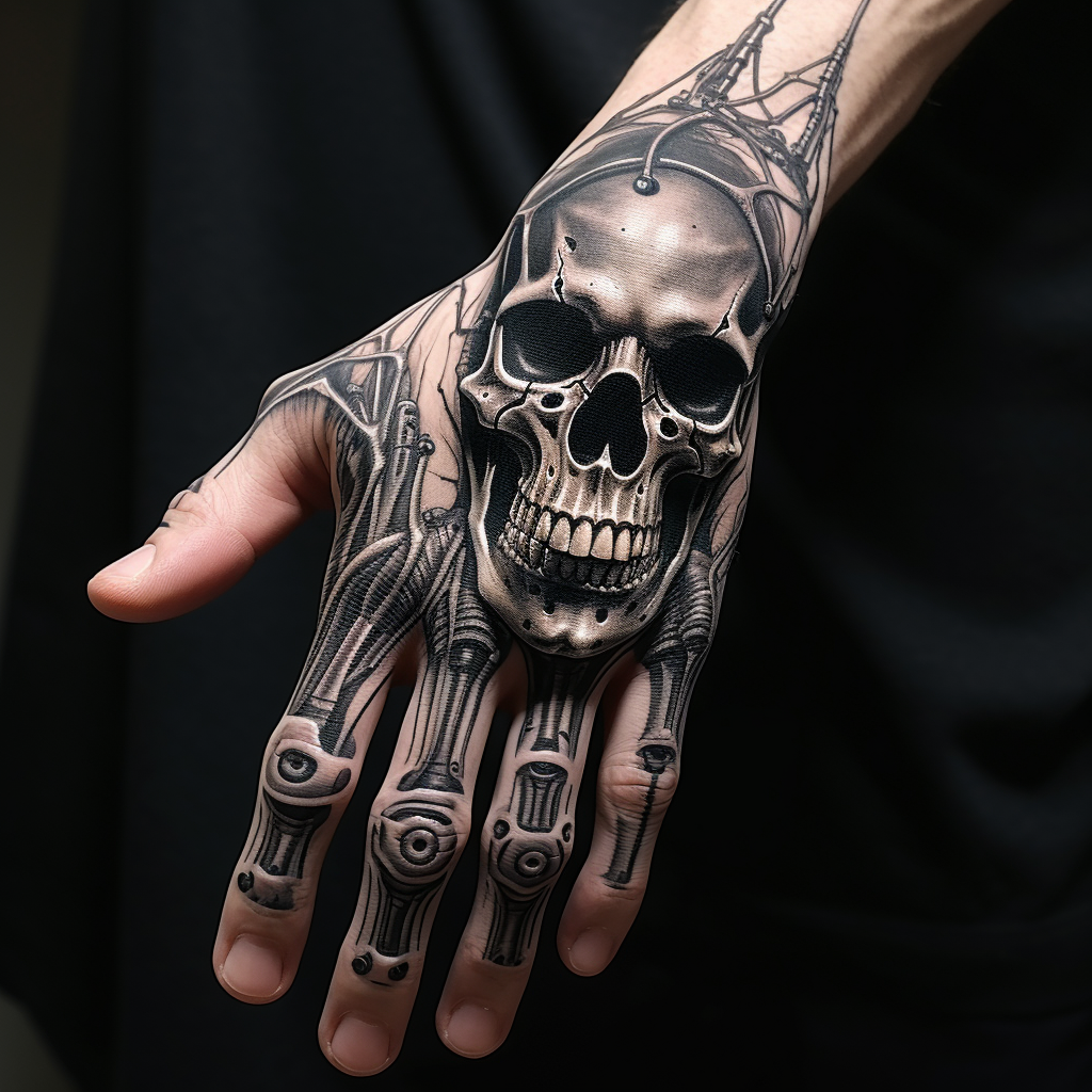 Bone Hand Tattoo - The Bridge Tattoo Designs